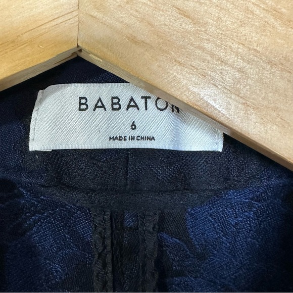 Aritzia BABATON Macauley 3/4 Rolled Sleeve Jacquard Print Blazer - Picture 4 of 8